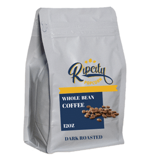Coffee bag from Ripcity Popcorn