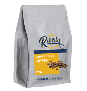 Coffee bag from Ripcity Popcorn